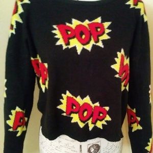 Women's Black Pop sweater junior SZM